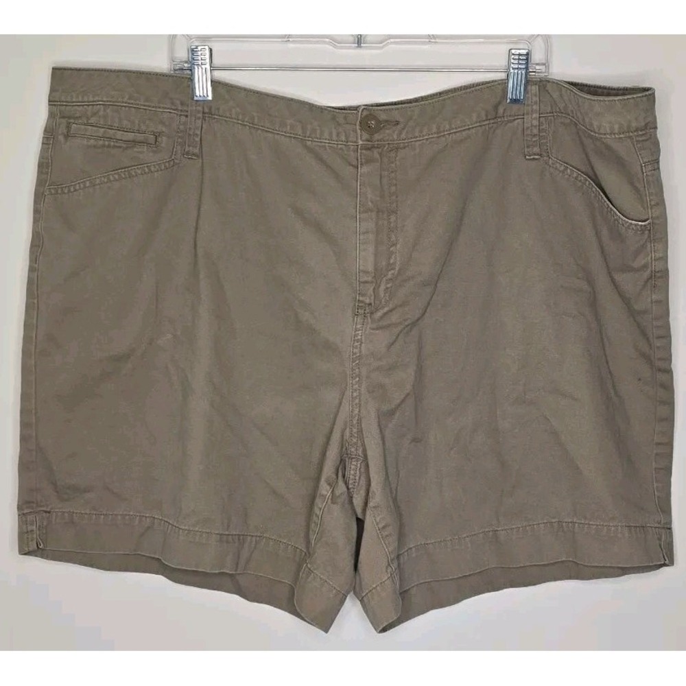 Faded Glory Cargo Shorts Khaki Outdoor Hiking Casual Women's 24W (23W)